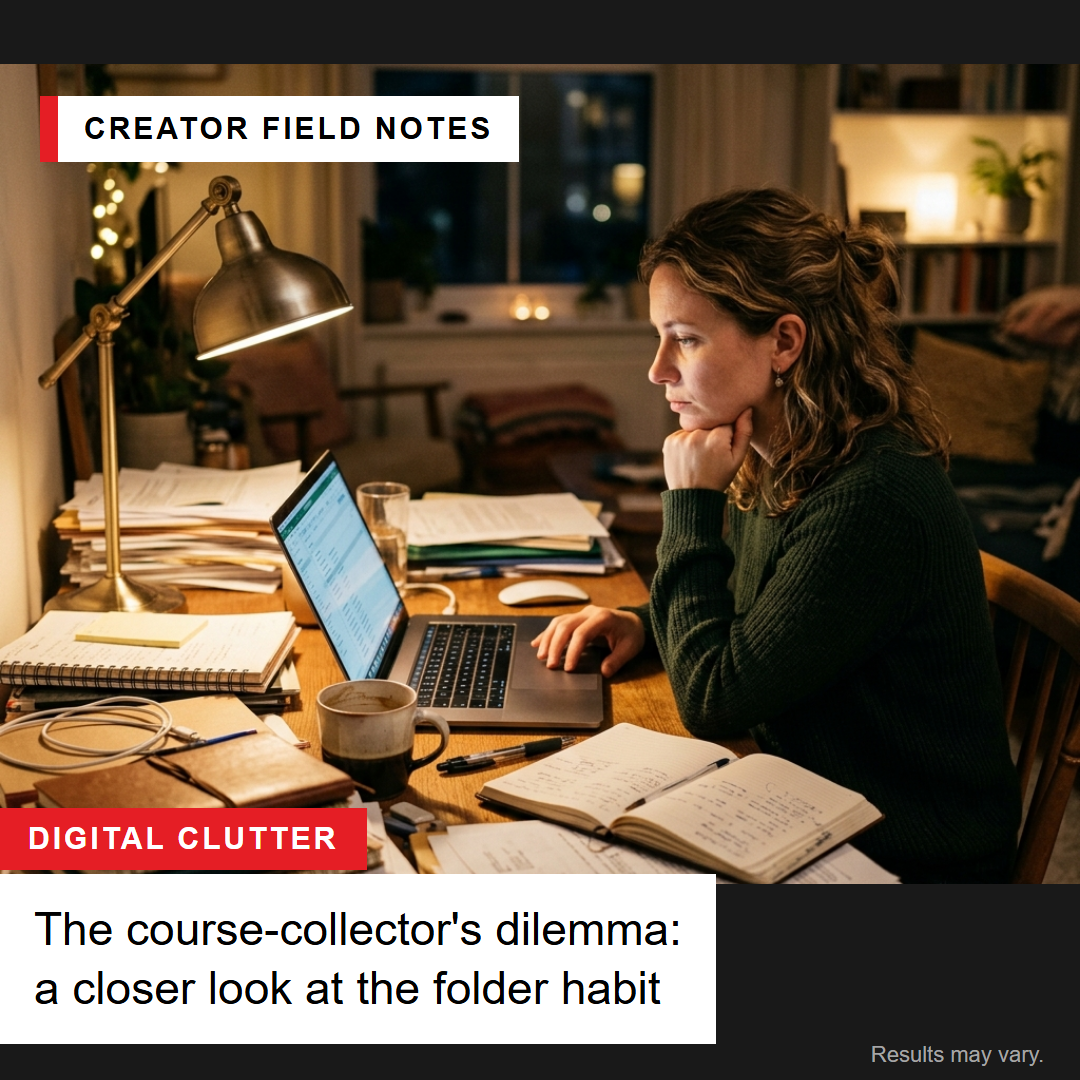 Google Drive Cost — "The course-collector's dilemma: a closer look at the folder habit"