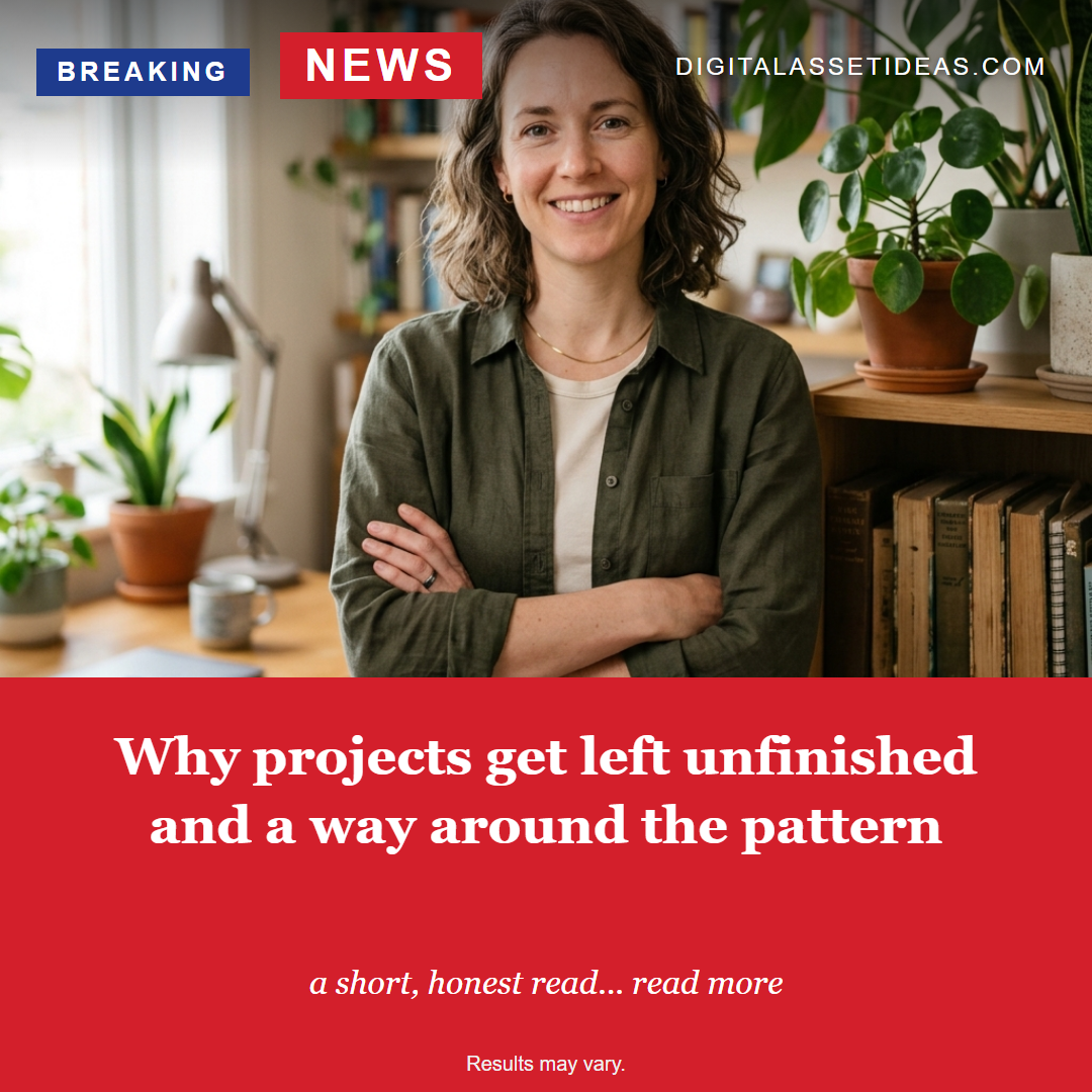 Unfinished Business — "Why projects get left unfinished and a way around the pattern"